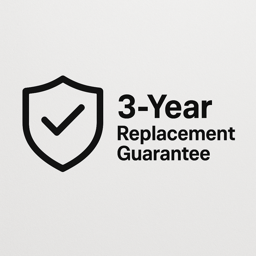 3-Year Replacement Guarantee
